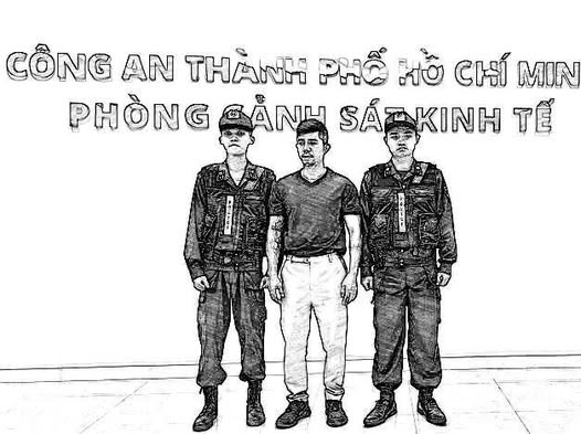 Lương Bằng Quang tại cơ quan công an - Ảnh: Công an TPHCM cung cấp