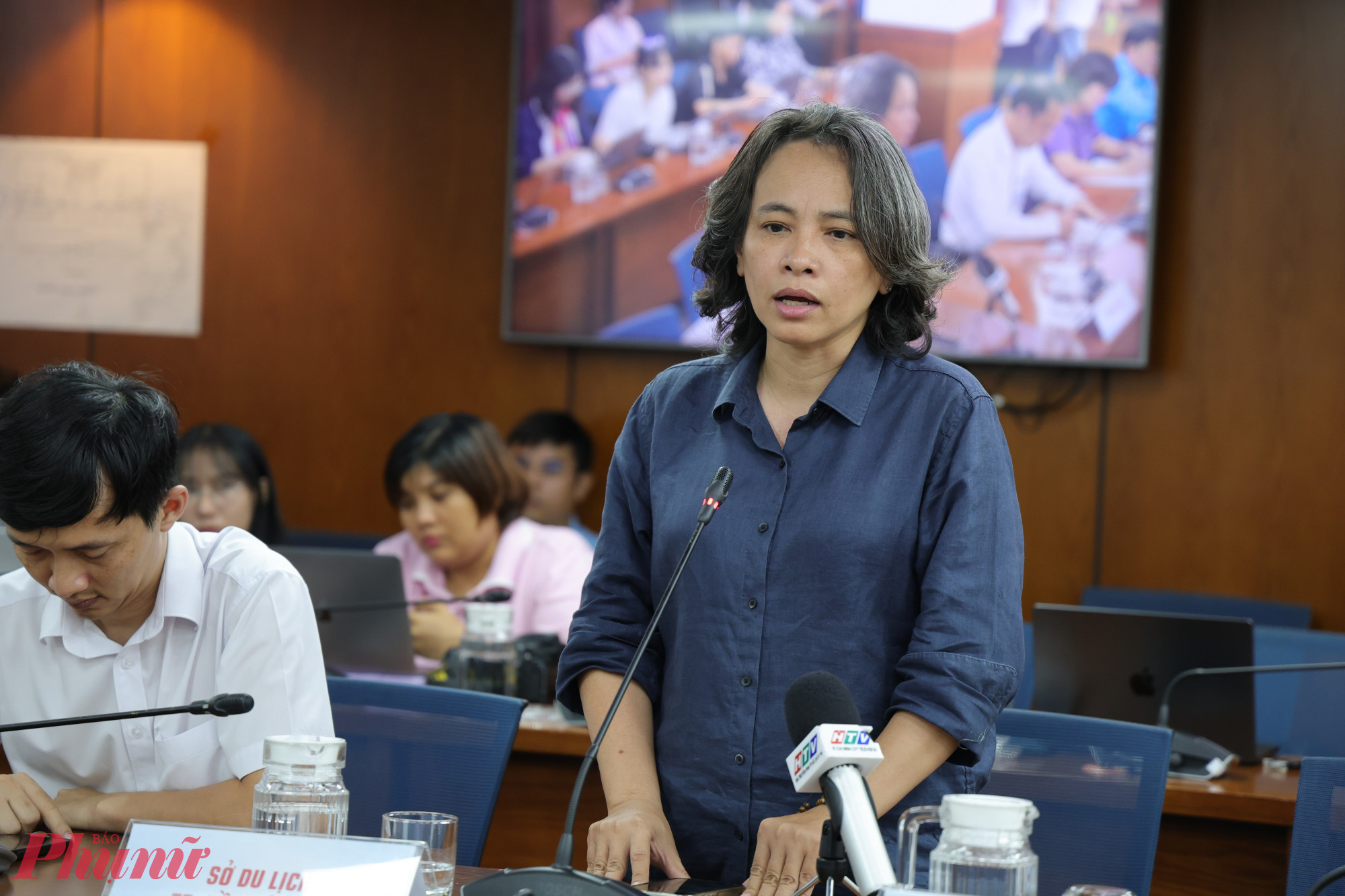Bà Nguyễn Thị Thanh Thảo - Trưởng phòng Quy hoạch phát triển Tài nguyên Du lịch, Sở Du lịch TPHCM thông tin trong buổi họp báo - Ảnh: Thanh Tâm