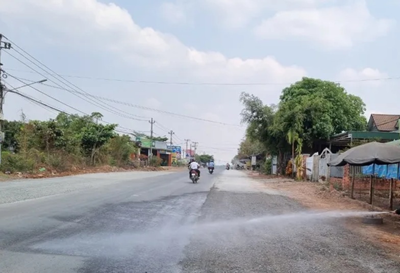 Một đoạn đường thuộc Dự án cải tạo, nâng cấp Tỉnh lộ 1 - Ảnh: B.X.