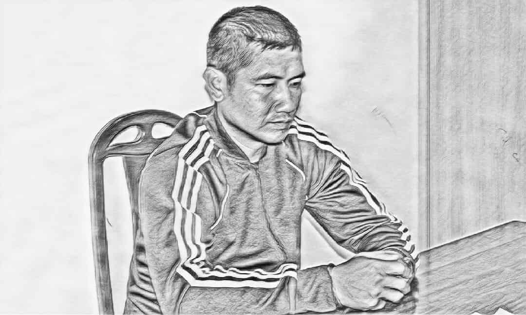Nguyễn Ngọc Quyết tại cơ quan công an - Ảnh công an cung cấp