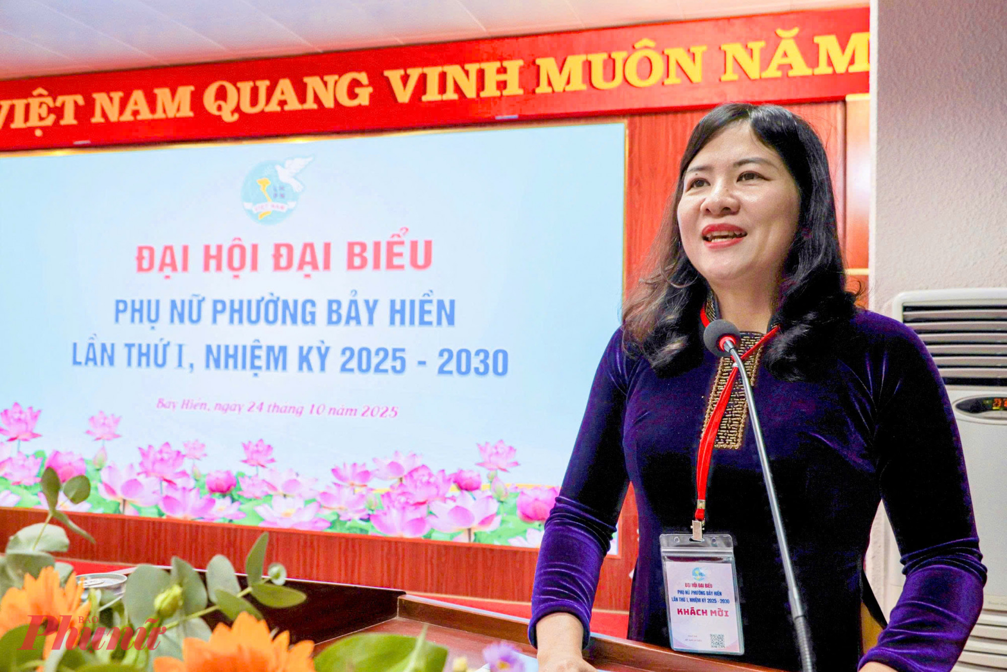 bà Nguyễn Thị Ngọc Linh – Phó chủ tịch Hội LHPN TPHCM 