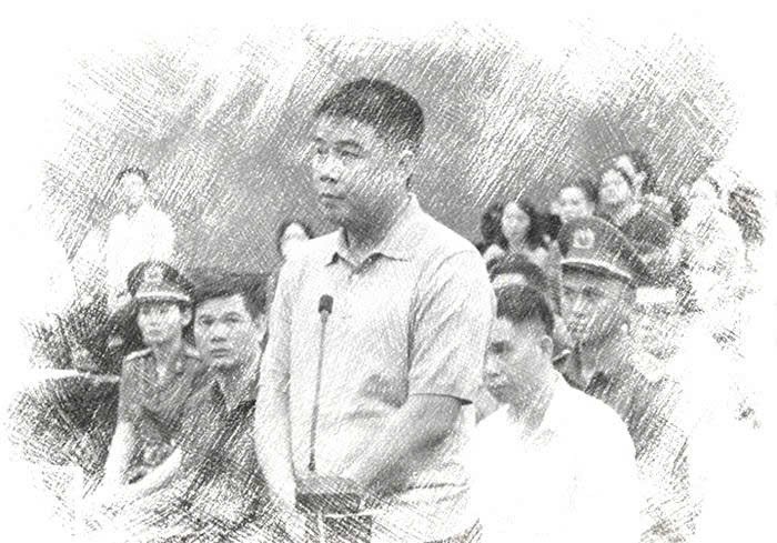 Bị cáo Hậu trong 1 vụ án vừa được TAND TP Hà Nội xét xử - Ảnh: N.A