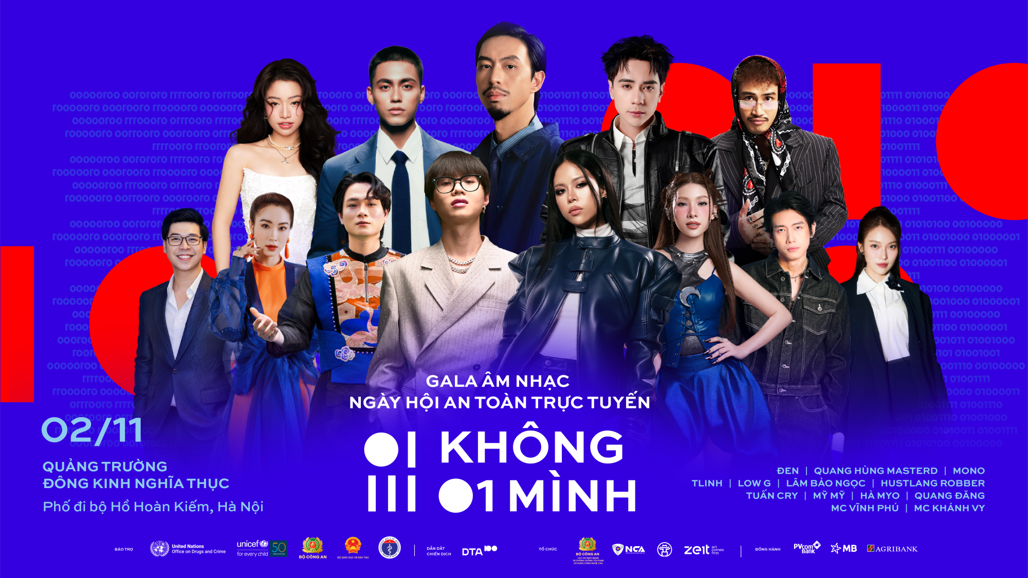Gala Không một mình tổ chức tại Hà Nội, tối 2/11