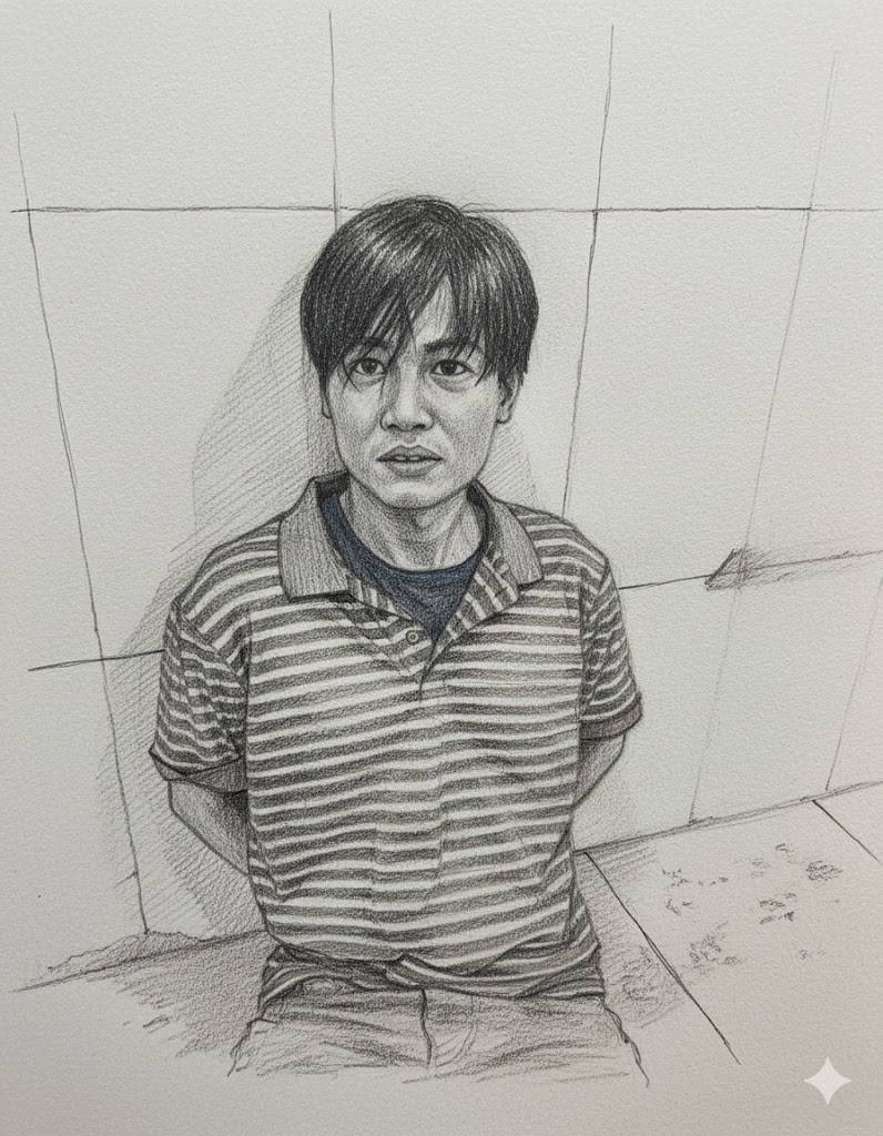 Trần Minh Tân bị công an bắt giữ - Ảnh Công an TPHCM cung cấp