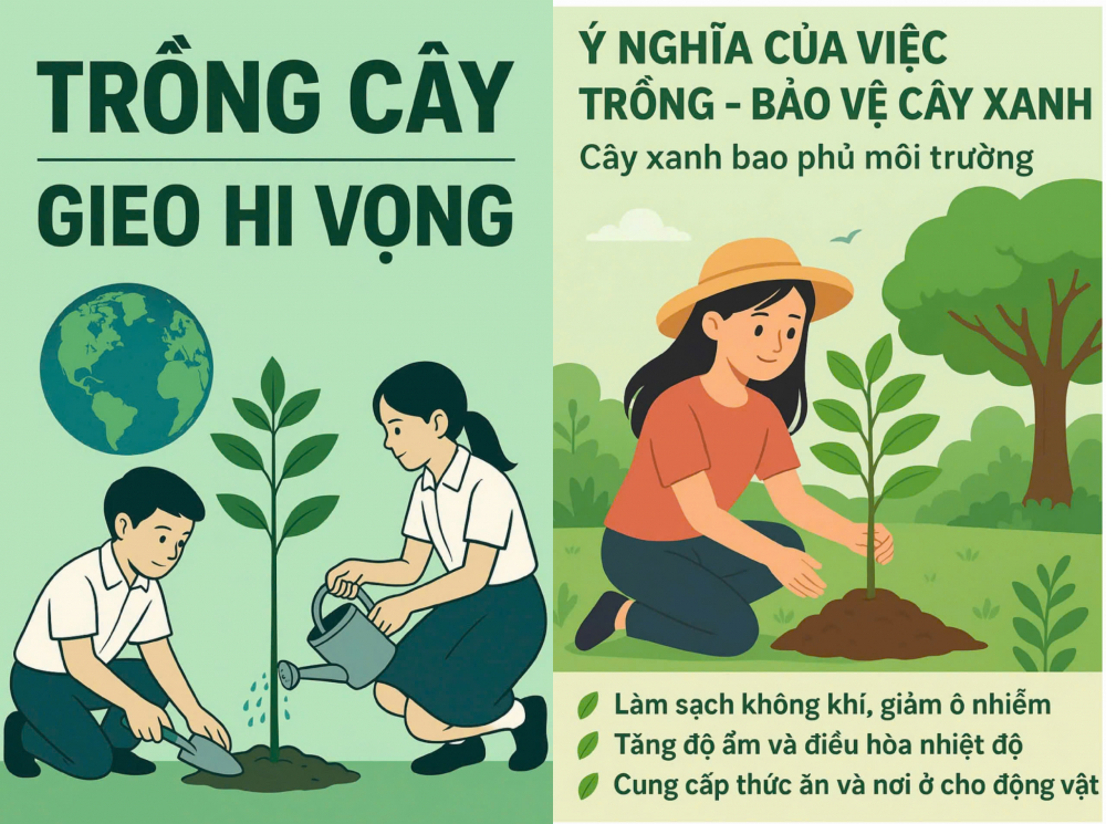 Một số sản phẩm poster của học sinh 