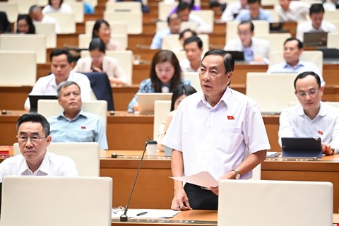 Đại biểu Phạm Văn Hòa (đoàn Đồng Tháp) - ảnh: QH