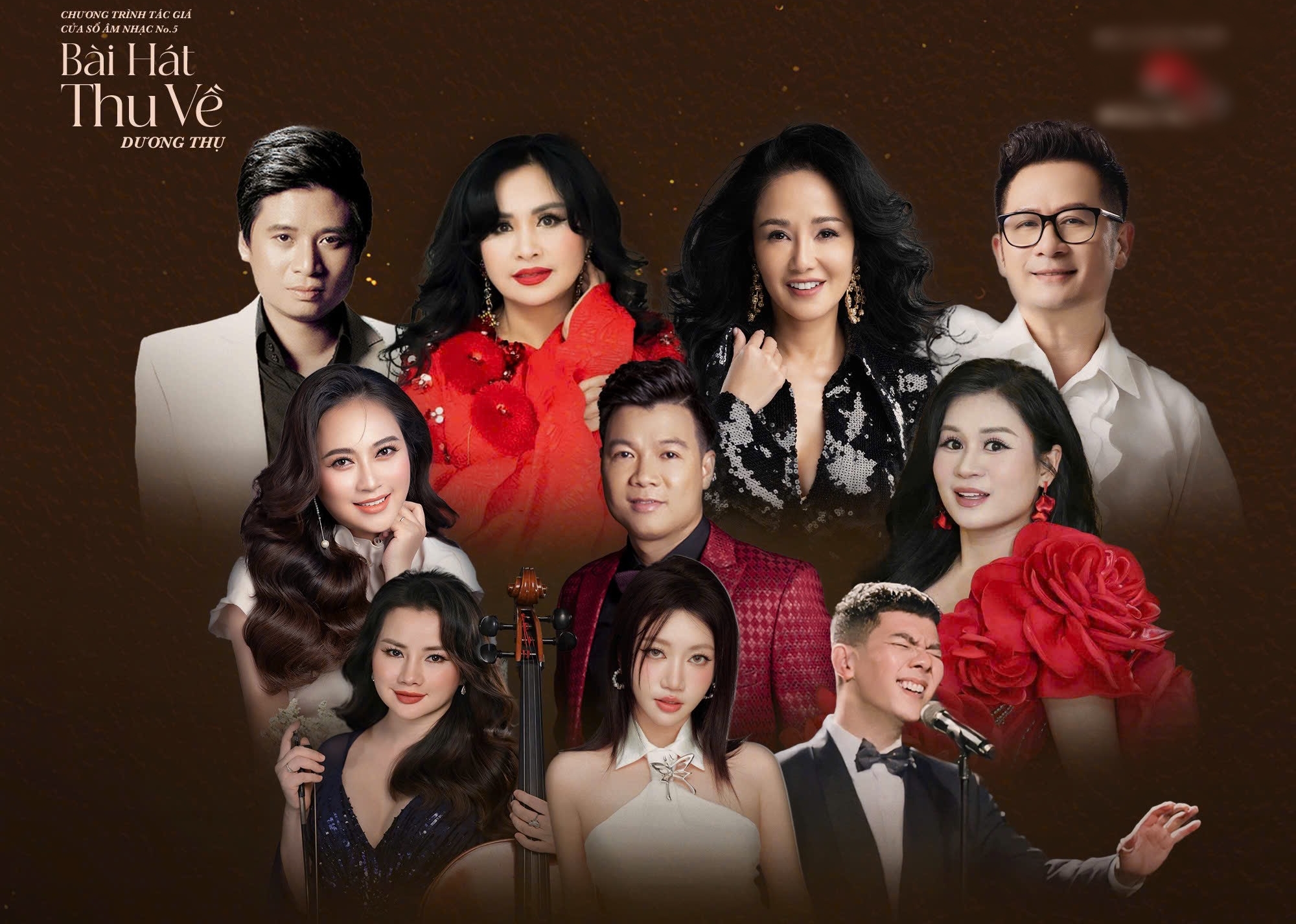 Dàn ca sĩ biểu diễn trong đêm nhạc Dương Thụ sắp tới.