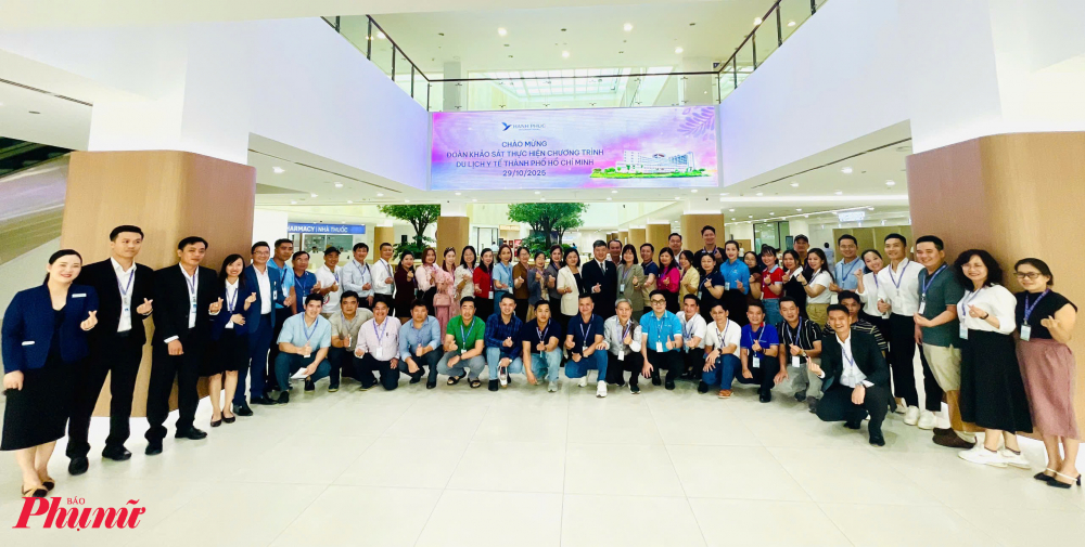 Đoàn khảo sát du lịch TPHCM gồm sở, ngành du lịch - y tế TPHCM và các tỉnh phía Nam như Tây Ninh, An Giang, Đồng Tháp, Cần Thơ,... tham gia khảo sát sản phẩm du lịch y tế TPHCM.