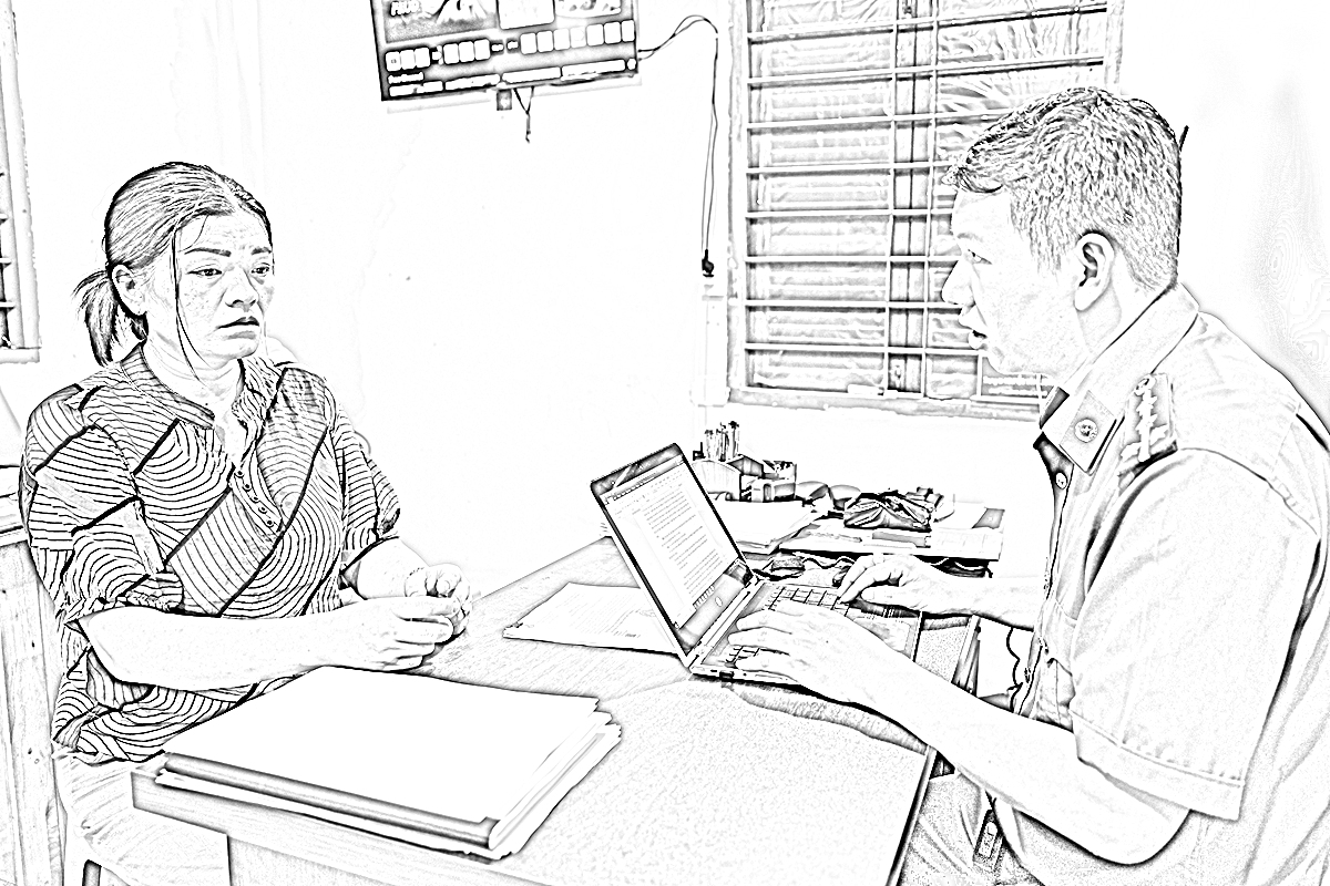 Đối tượng Nguyễn Thị Bích Thùy khai nhận tại cơ quan công an