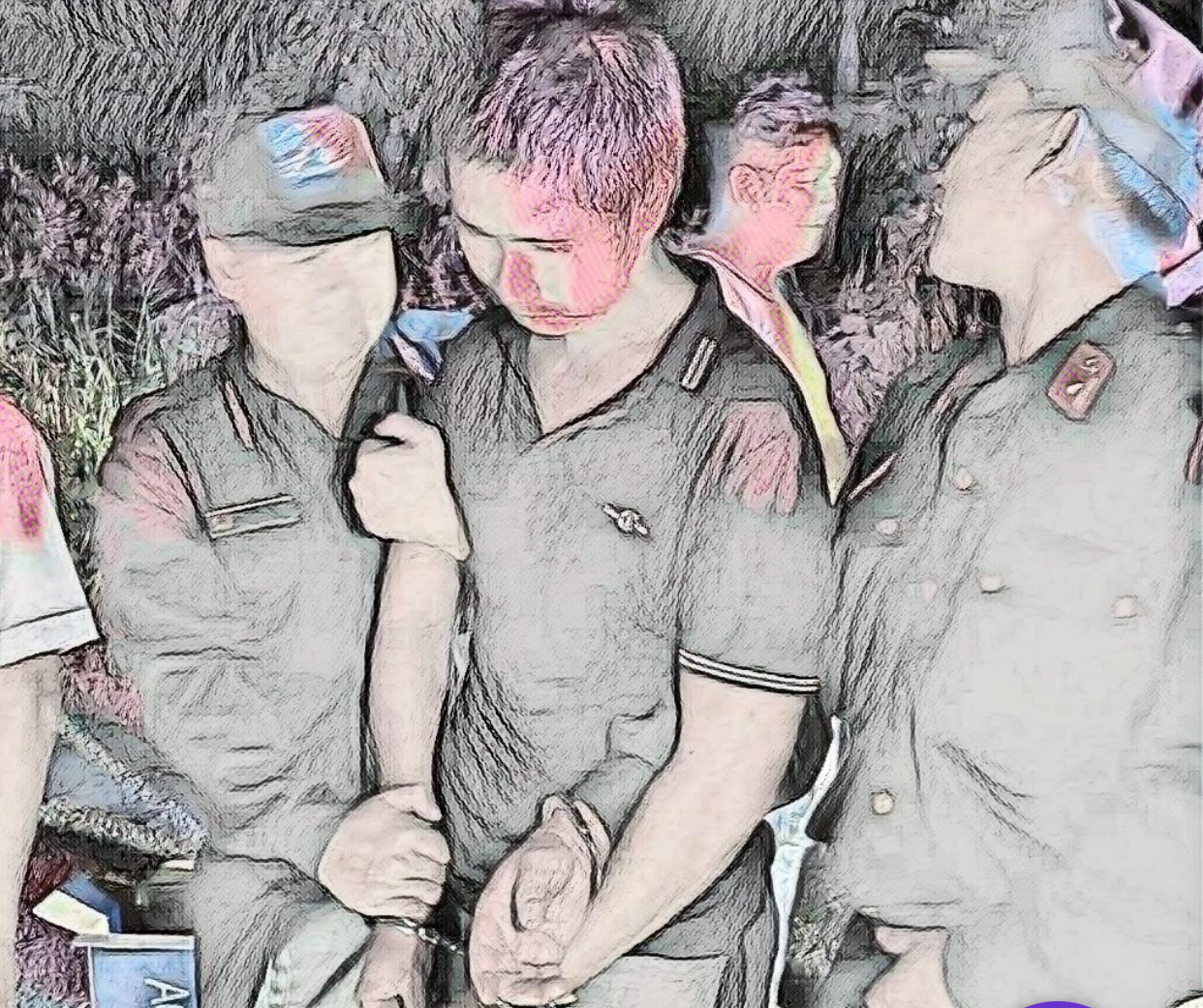 Thiếu tướng Nguyễn Đức Hải, giám đốc Công an tỉnh Đồng Nai trực tiếp lấy lời khai đối tượng - Ảnh: CACC