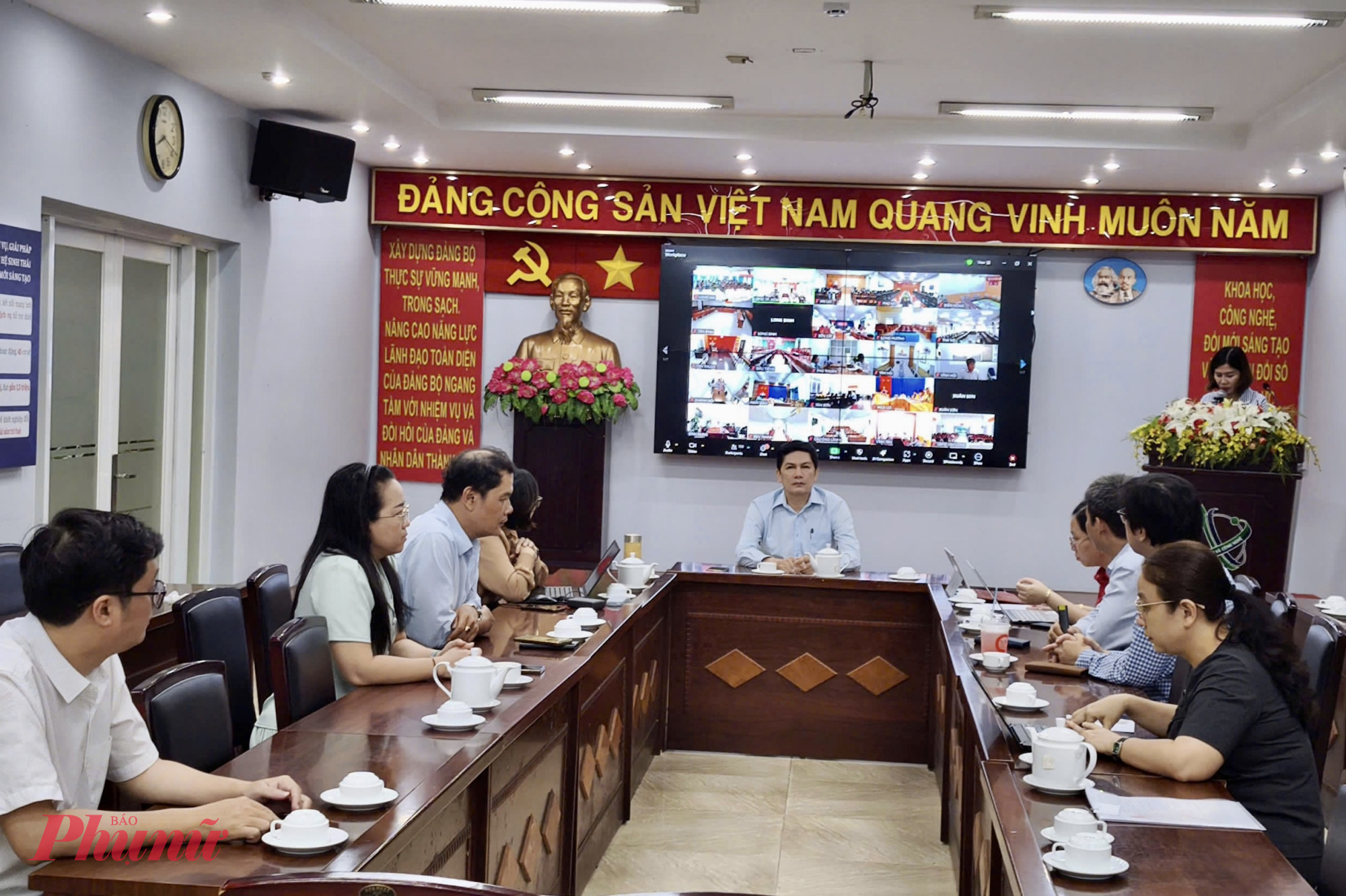 Điểm cầu trực tiếp tại Sở Khoa học và Công nghệ TPHCM