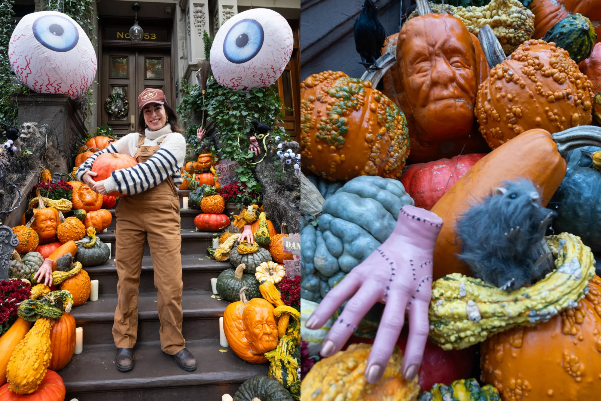  Hillary Wallace đã trang trí ngôi nhà ở Upper West Side của mình bằng màn trình diễn Halloween cực kỳ bắt mắt.Ảnh: