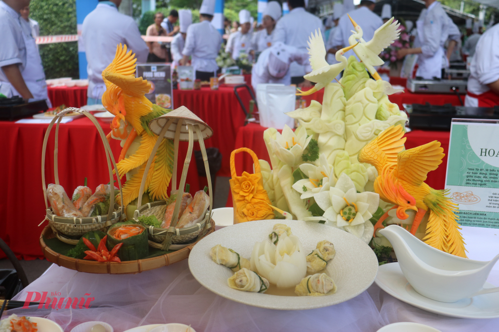 Thành phẩm món ăn tại cuộc thi Green Master Chef Vietnam 2025 được trình bày đẹp mắt - Ảnh: Phương Nhã