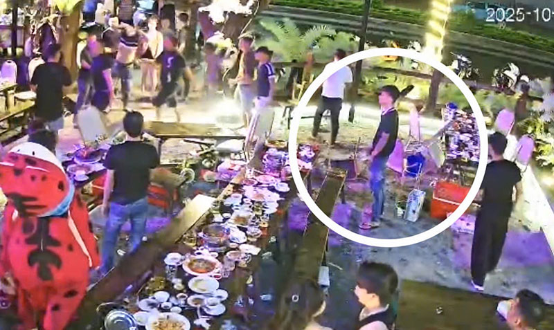 Bị can Trần Triệu Quí tham gia vụ đánh người gây thương tích tại quán nhậu N86 – khu phố 4, phường Tuy Hòa, tỉnh Đắk Lắk- Ảnh: NK