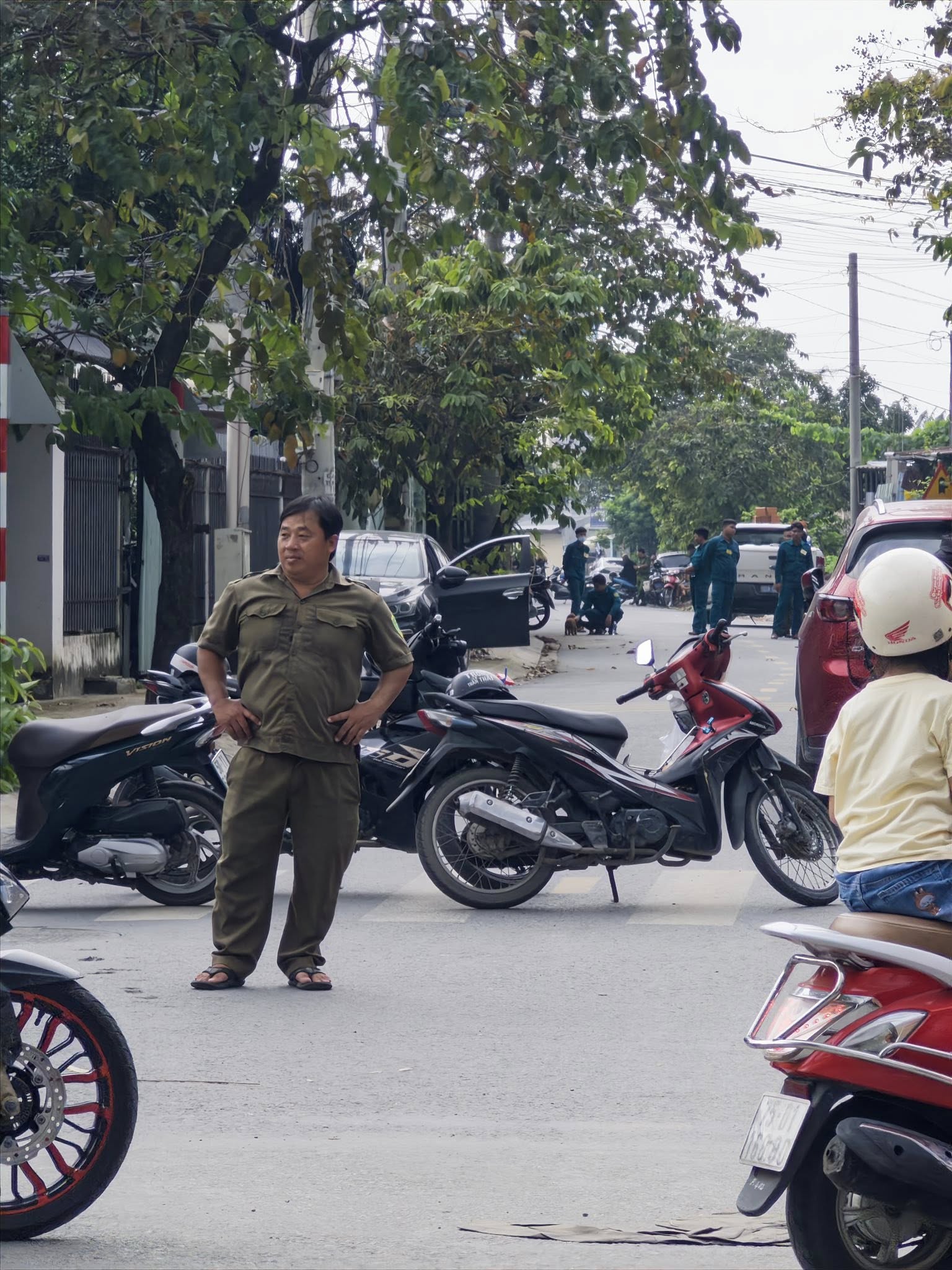 Hiện trường vụ việc. Ảnh: Tú Nguyễn.