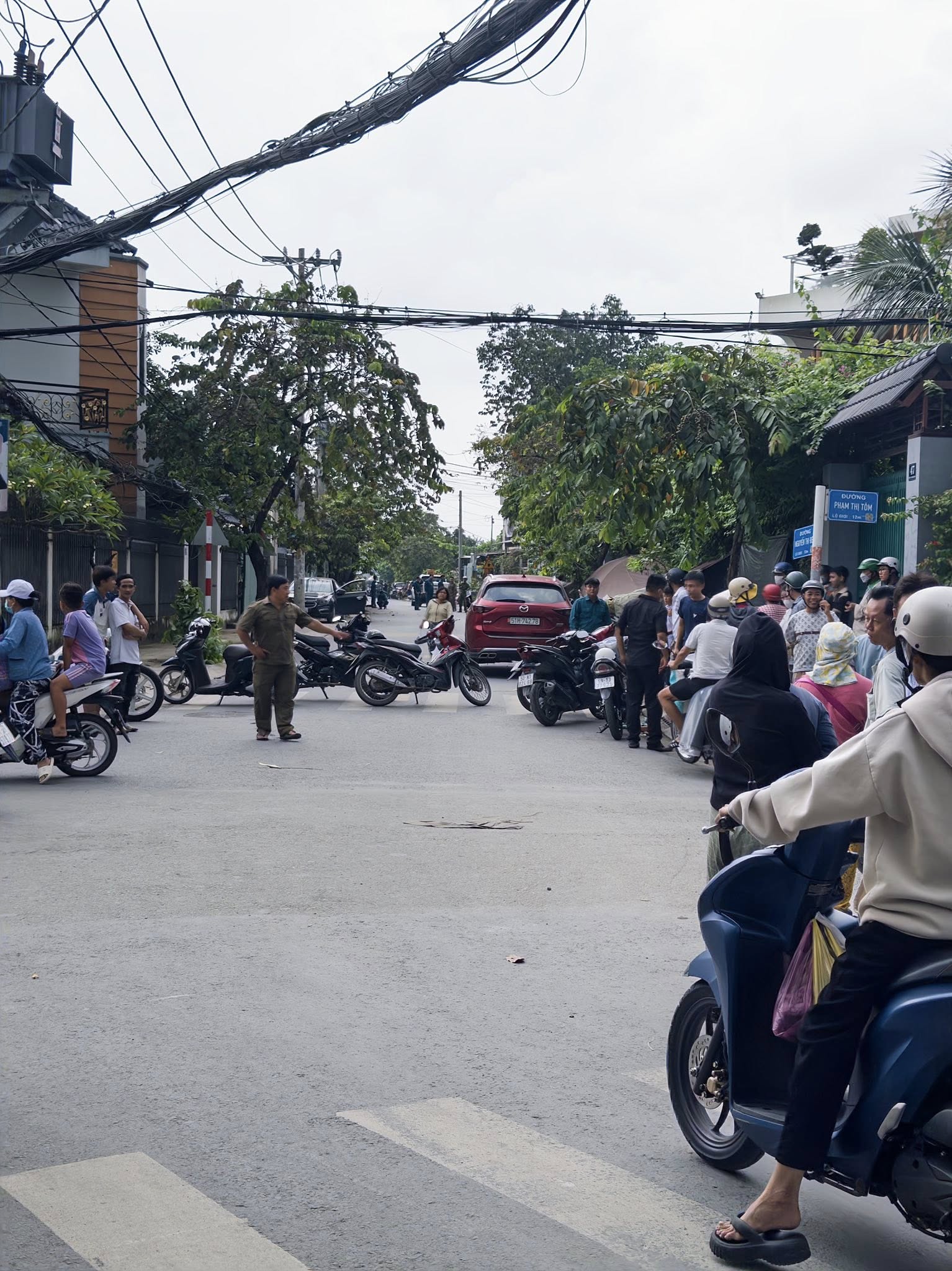 Hiện trường vụ việc. Ảnh: Tú Nguyễn.