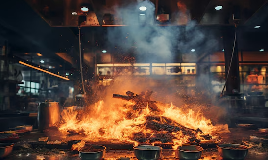 Đaám cháy bùng phát khiến hơn 30 người thương vong