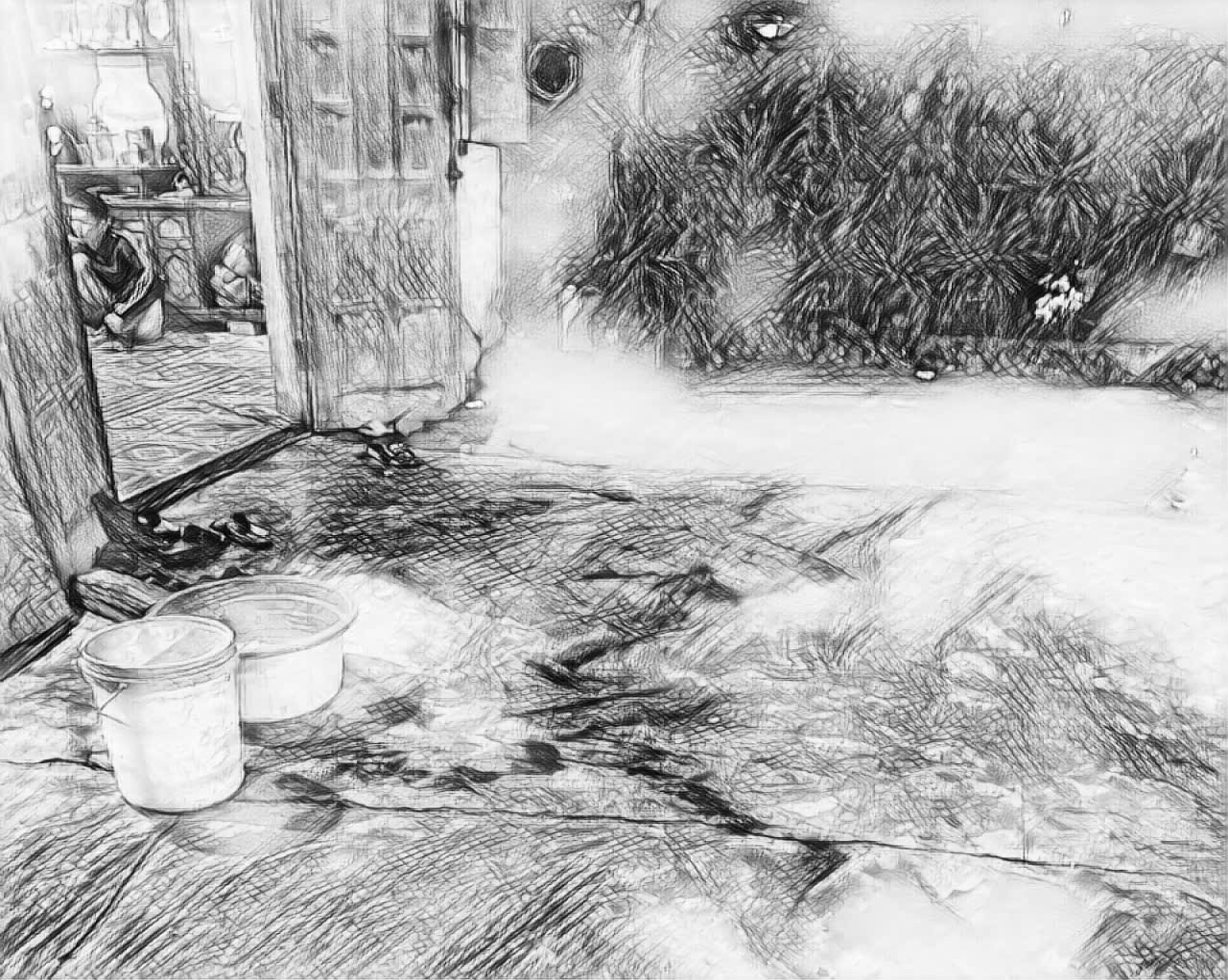 Hiện trường xảy ra vụ việc đau lòng - Ảnh: B.X.