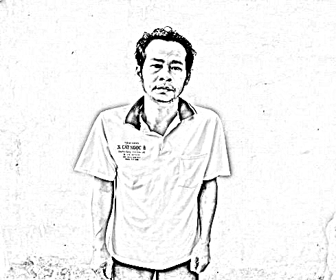 Nguyễn Văn Thanh Phương tại cơ quan công an - Ảnh CACC