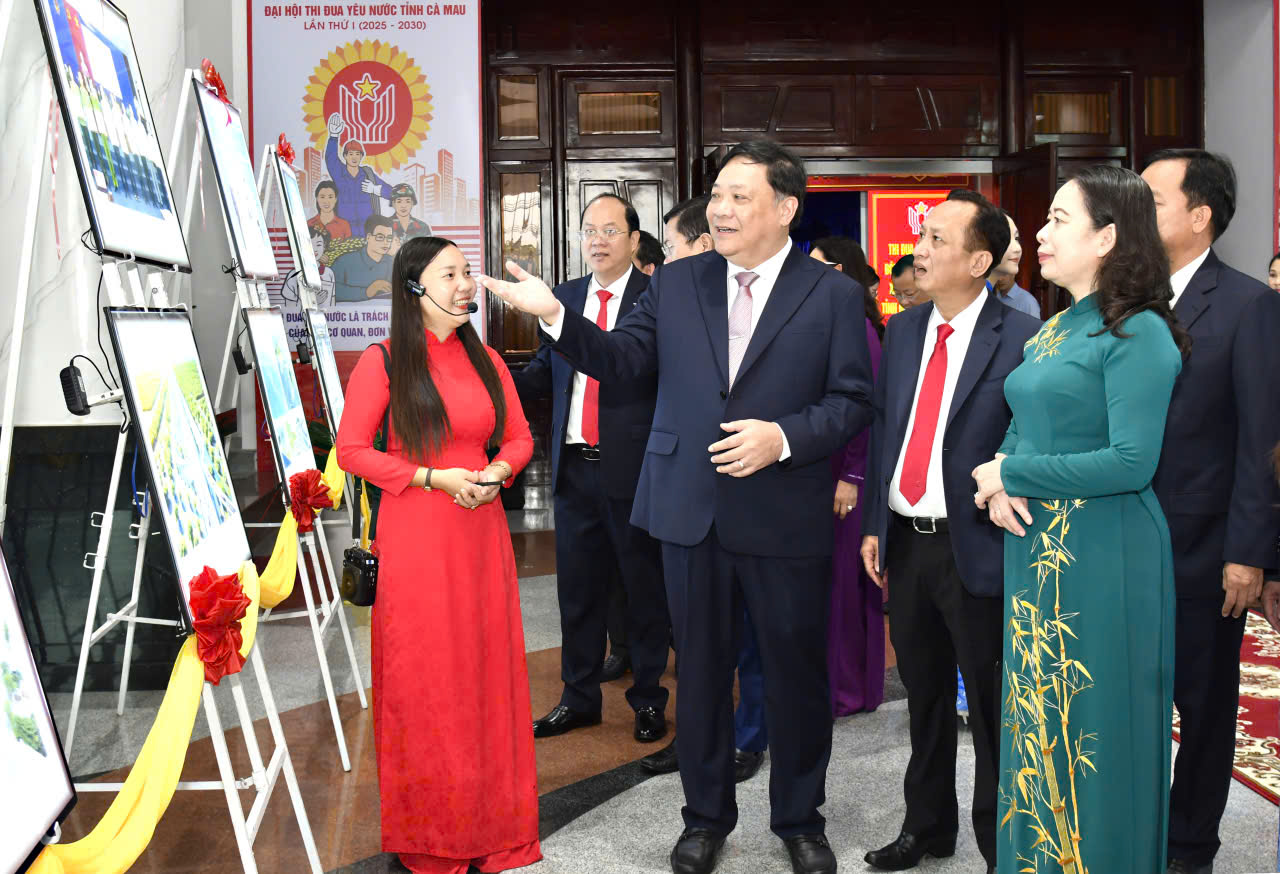 Phó Chủ tịch nước Võ Thị Ánh Xuân dự Đại hội thi đua yêu nước tỉnh Cà Mau. Ảnh: Mộng Thường