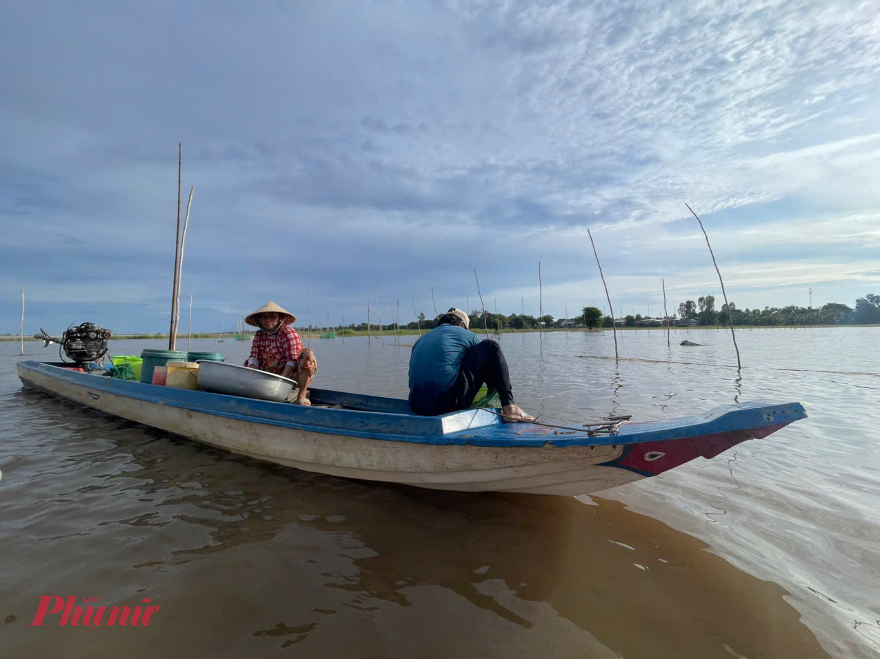 Mỗi năm cứ tới mùa nước nổi là vợ chồng lại đùm túm theo quần áo, gạo muối, cà ràng xuống 2 chiếc xuồng cui nhỏ rồi vượt mấy khúc sông dài để tới cánh đồng bông súng nơi biên giới. Cứ như thế vợ chồng ông Hồng thoăn thoắt tay chống sào, tay chộp trên mặt nước nhổ những cọng bông súng dài gần ba thước. Anh bảo, phải tranh thủ đi “săn” cả ban đêm thì mới hái được nhiều, chứ khi trời sáng thì có đến hàng trăm xuồng tới hái, không được bao nhiêu. Dẫu phải thức đêm cực khổ nhưng mỗi ngày vợ chồng Hồng cũng kiếm được hàng trăm ngàn đồng.