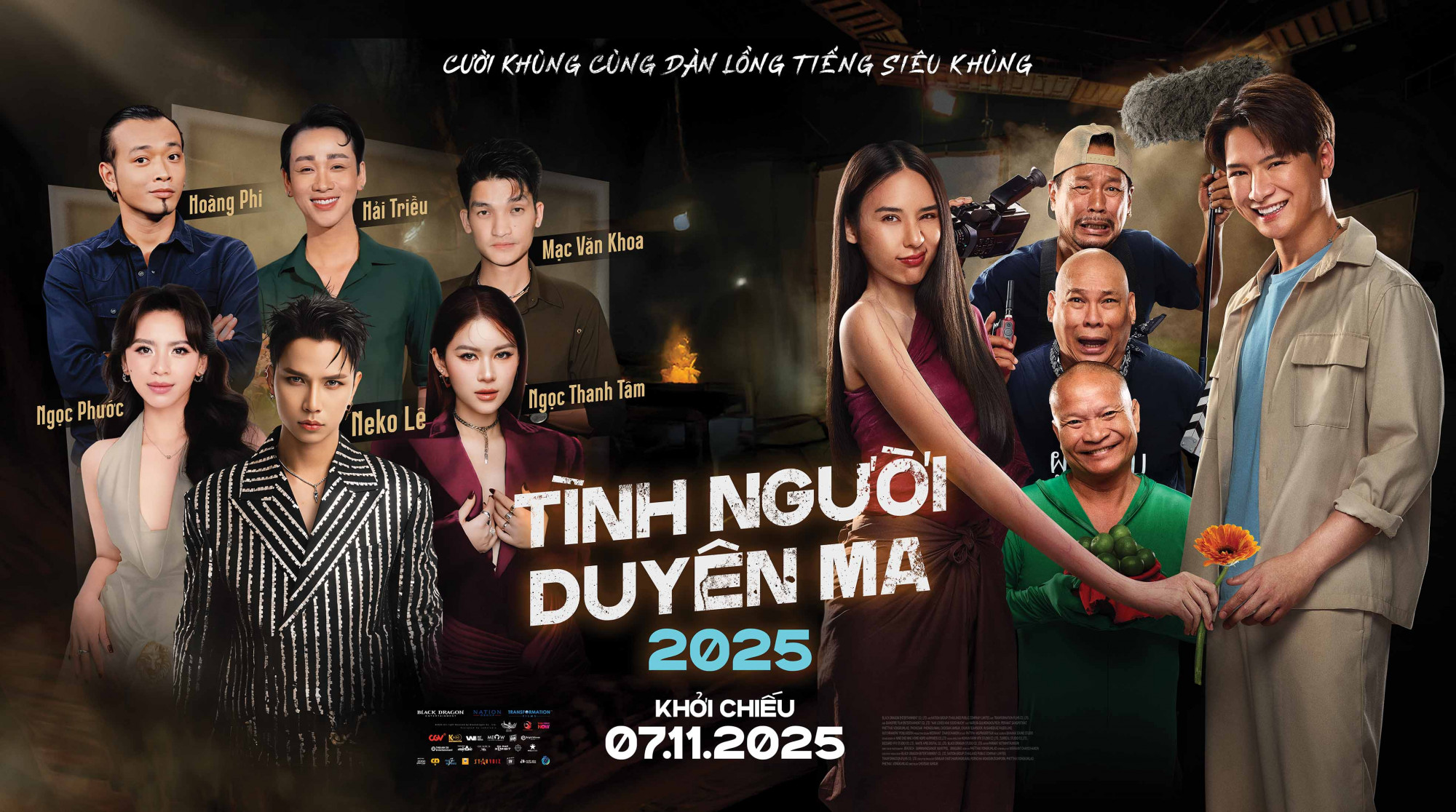 Poster dàn diễn viên lồng tiếng của phim Tình người duyên ma 2025