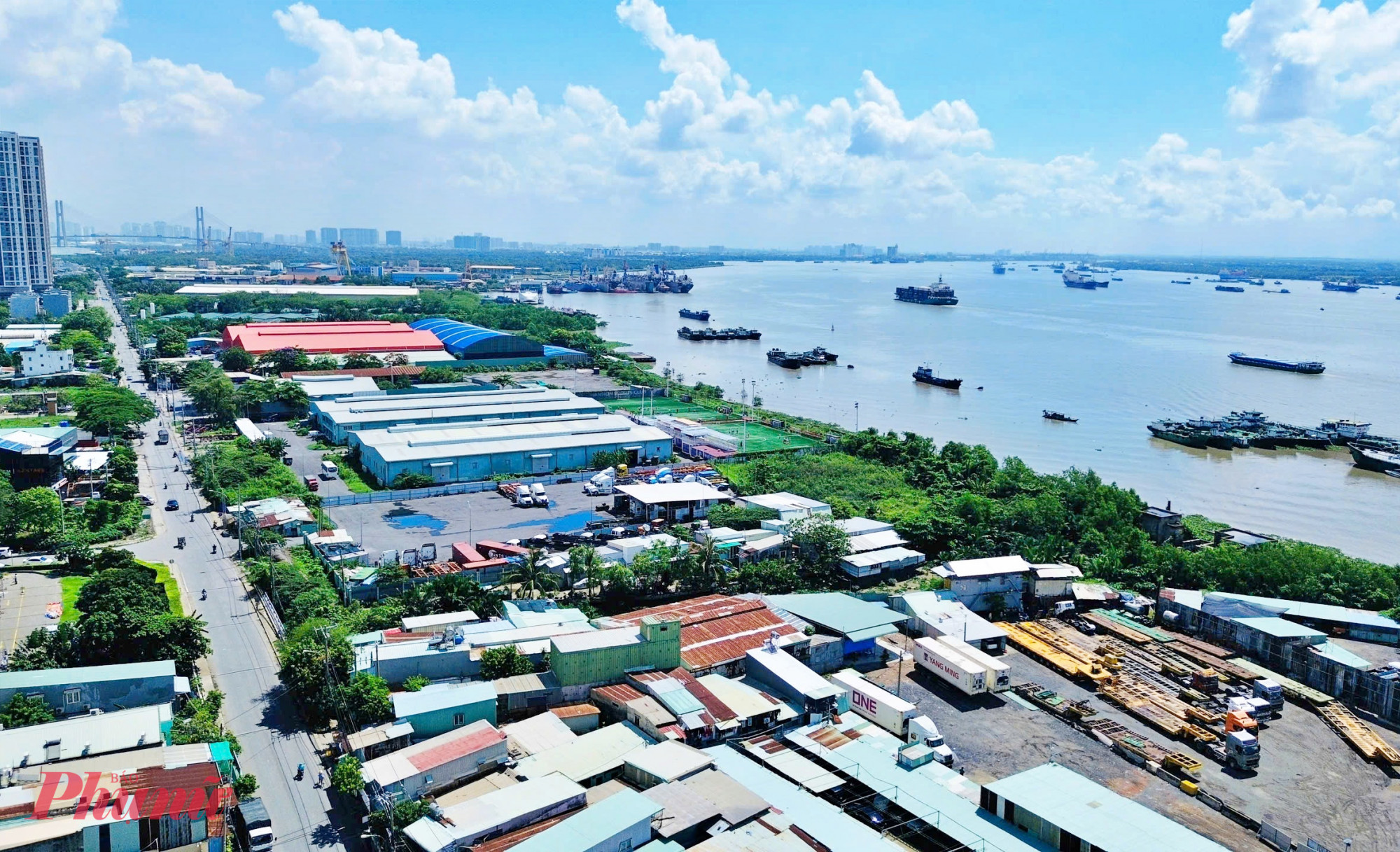 Khu vực dự kiến xây cầu Phú Mỹ 2 - Ảnh: TQ