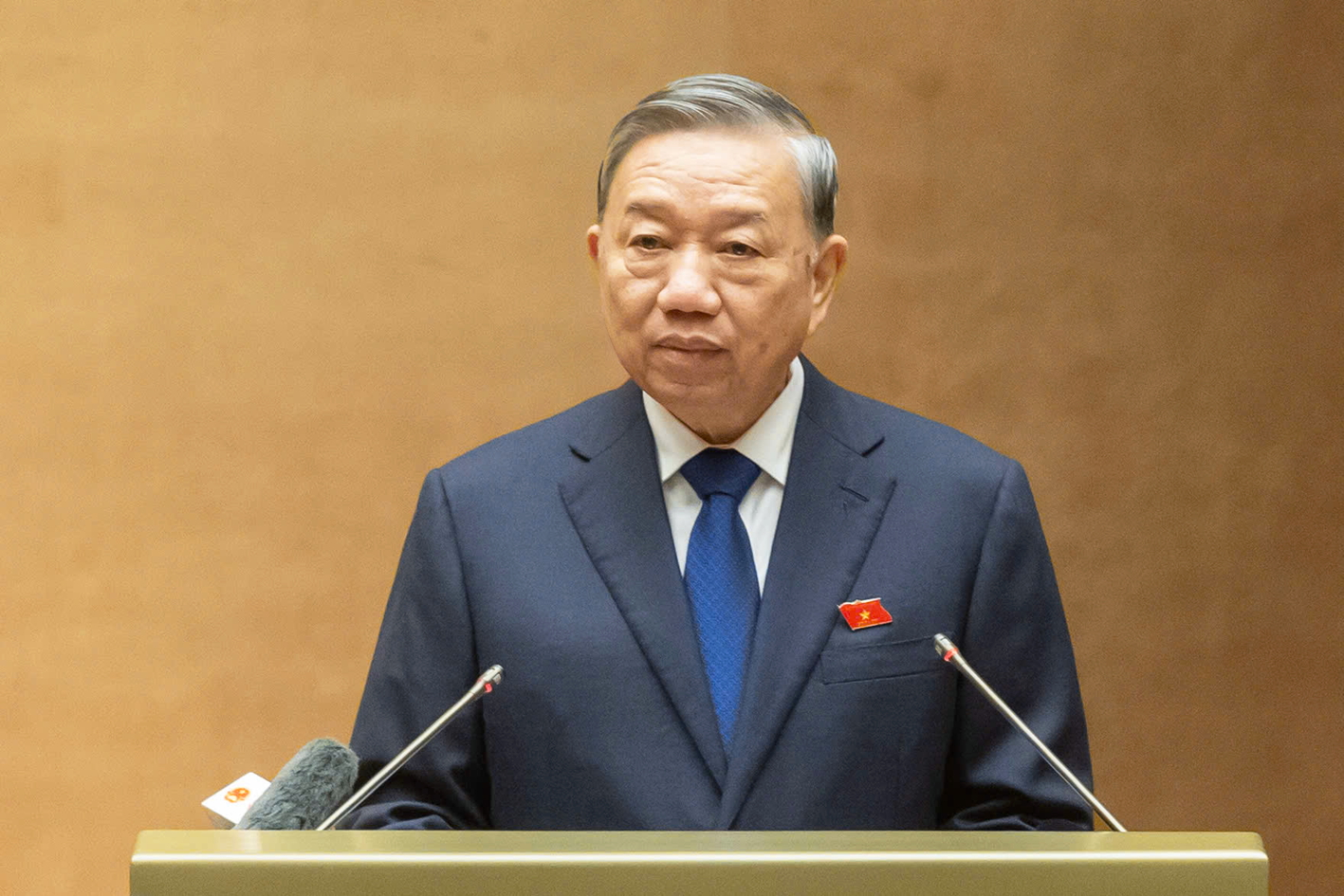 Tổng bí thư Tô Lâm  phát biểu tại phiên họp chiều 4/11