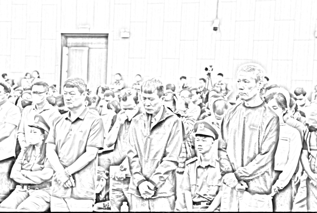 Quang cảnh phiên tòa: Ảnh: N.A