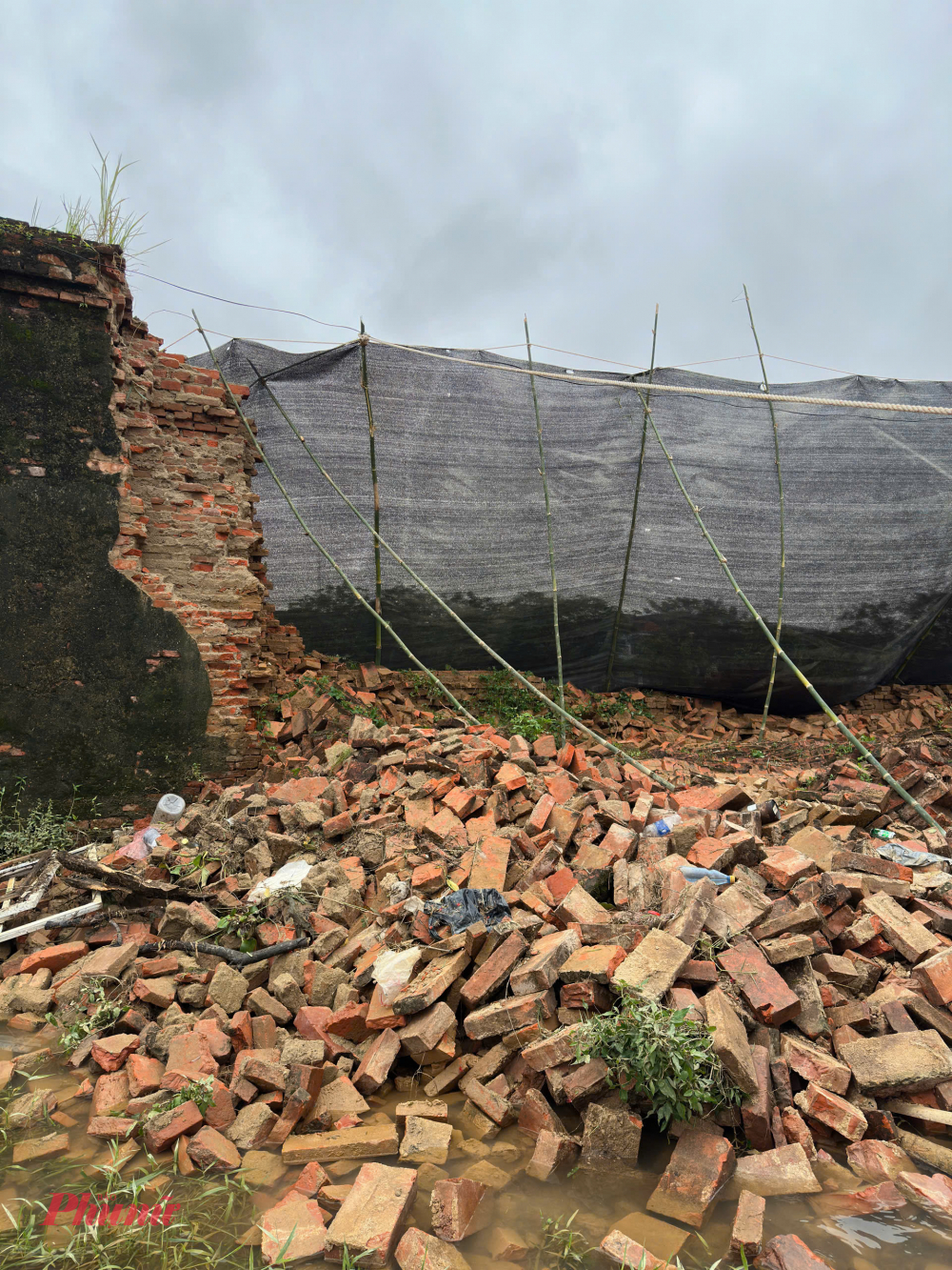 Theo thông tin từ Trung tâm Bảo tồn Di tích Cố đô Huế, do tình hình mưa lũ kéo dài, khoảng 18h45 ngày 02/11/2025, một đoạn tường Hoàng Thành Huế tại khu vực đường Đặng Thái Thân đã bất ngờ đổ sập, đoạn tường bị sập có chiều dài khoảng 15 mét, nằm cách cổng Hòa Bình khoảng 50 mét.  