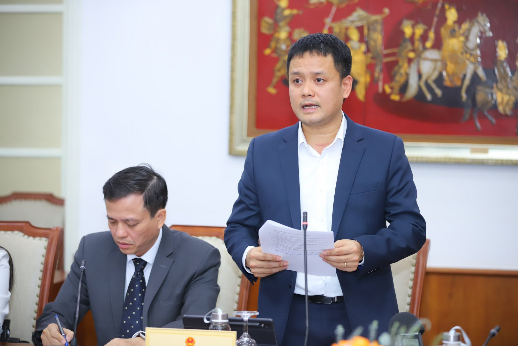 Cục trưởng Đặng Trần Cường thông tin tại buổi họp báo sáng nay 5/11 (ảnh: Cổng thông tin điện tử Bộ Văn Hóa Thể Thao và Du lịch VN)