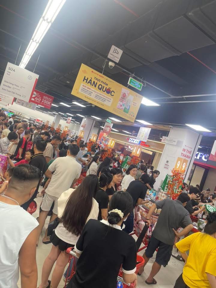 Hình ảnh tại các siêu thị ở tỉnh Khánh Hoà_Ảnh: MXH.