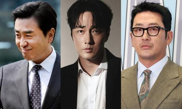 Diễn viên Ryu Seung-ryong, So Ji-sub và Ha Jung-woo. Ảnh: The Korea Tmes
