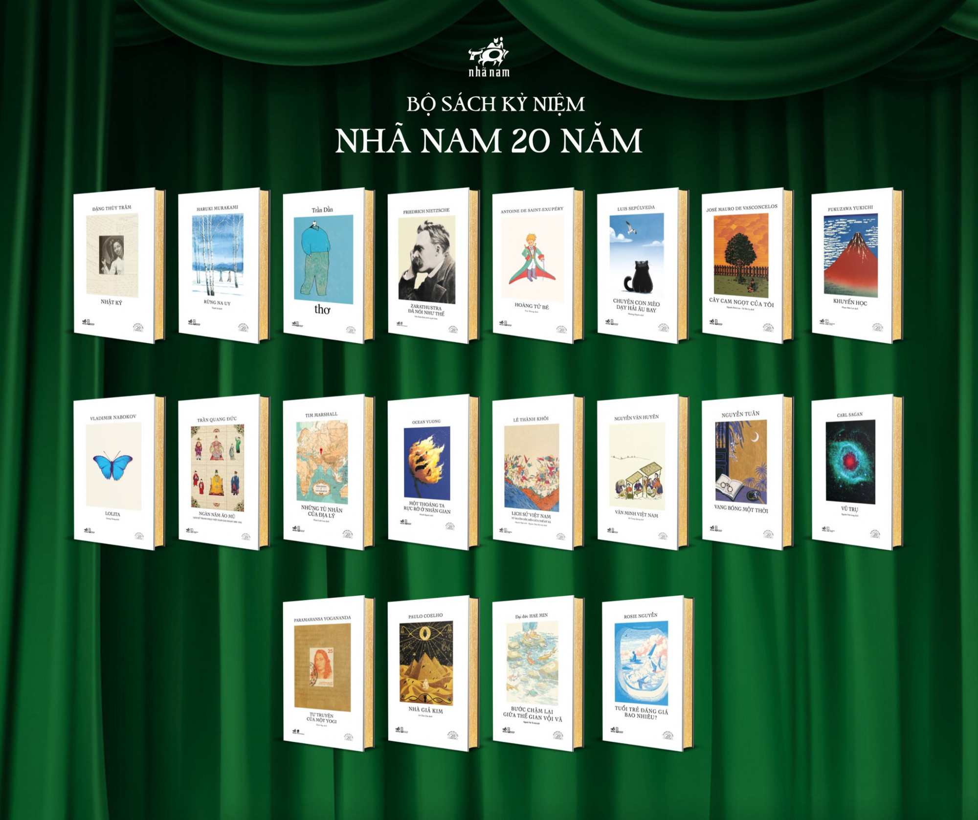 Trọn bộ sách được in ấn bản đặc biệt kỷ niệm 20 năm của Nhã Nam