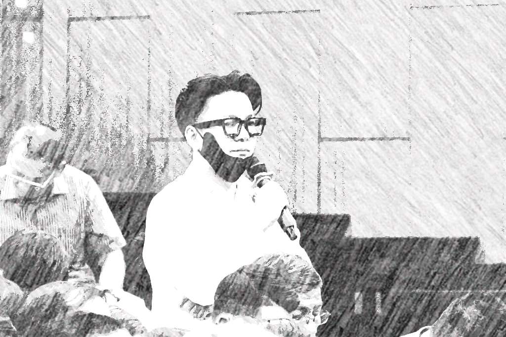 Bị cáo Vũ Hà trả lời thẩm vấn tại tòa - Ảnh: N.A