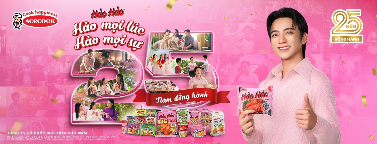 Năm 2025, Hảo Hảo kỉ niệm 25 đồng hành cùng người tiêu dùng Việt Nam