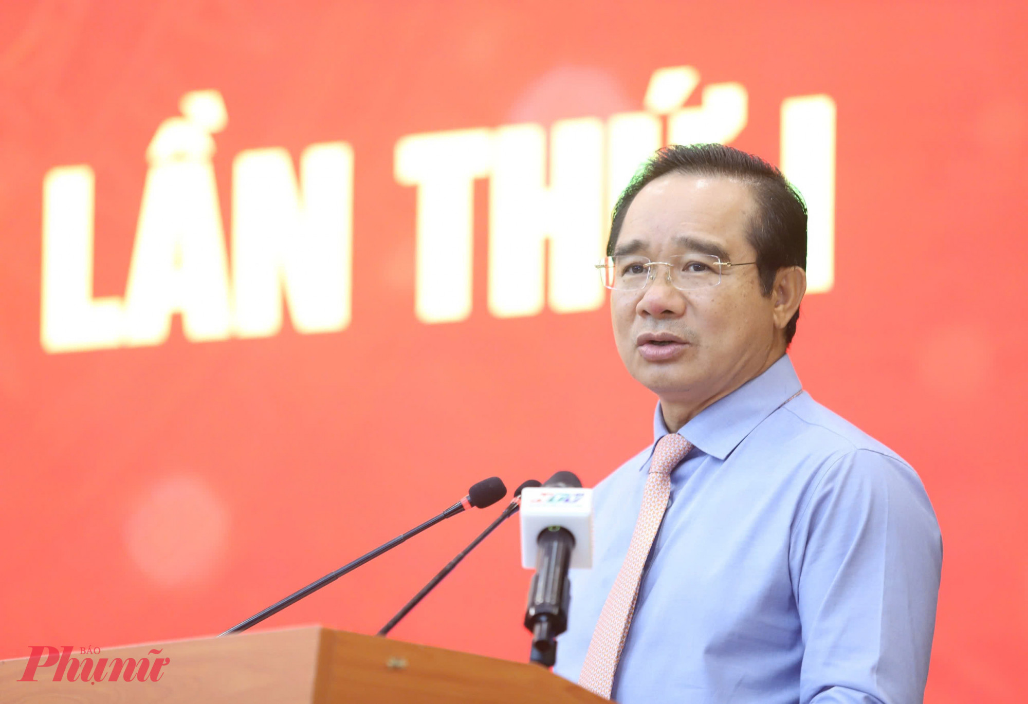 Ông Nguyễn Văn Được - Chủ tịch UBND TPHCM - phát biểu khai mạc Hội nghị - Ảnh: Thanh Tâm