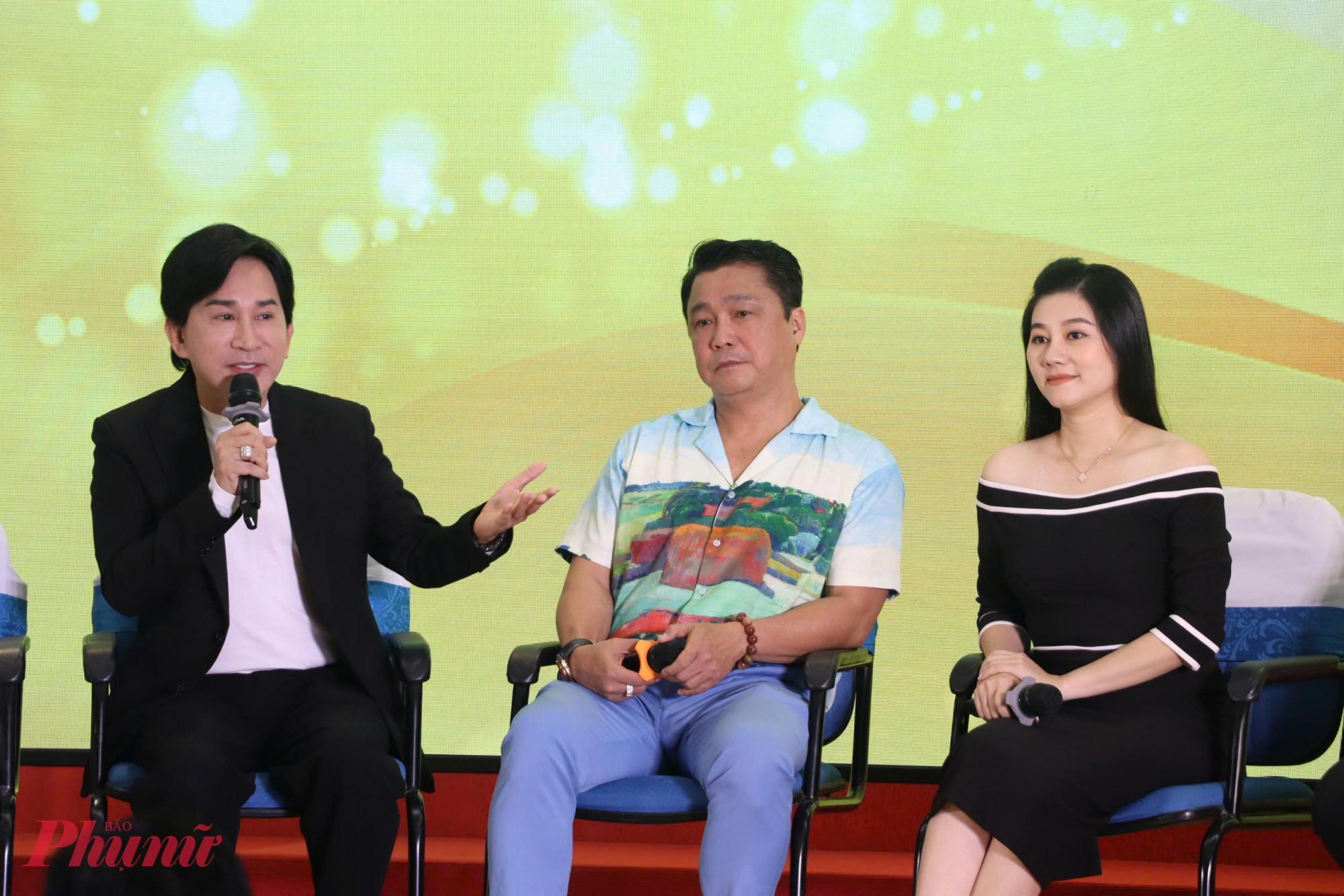 NSƯT Kim Tử Long, diễn viên Lý Hùng, NSND Quế Trân tham dự sự kiện thuộc khuôn khổ Giải Mai vàng 2025 vào sáng 7/11 tại TPHCM