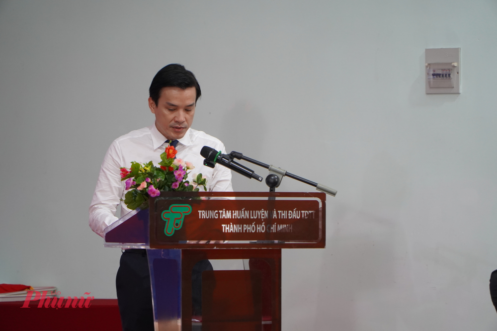 Phó Giám đốc Sở VH -TT TPHCM Nguyễn Nam Nhân phát biểu tại họp bào