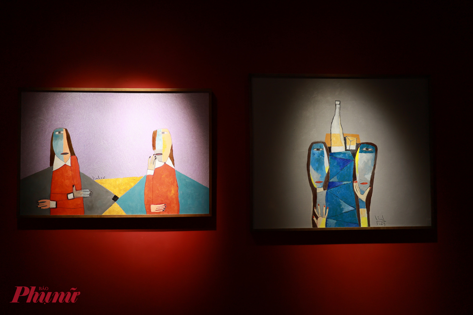 Trong thực hành hội hoạ, hoạ sĩ Tào Linh lựa chọn con đường ước lệ