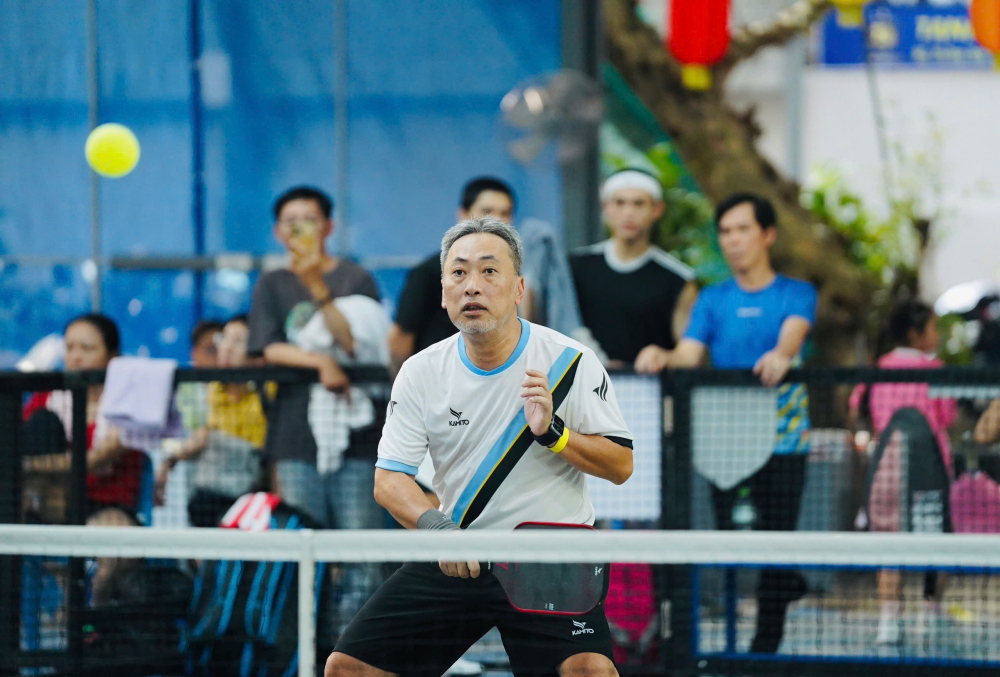 Đạo diện Nguyễn Quang Dũng tại giải Picleball báo Phụ nữ TPHCM lần thứ 3, năm 2025.