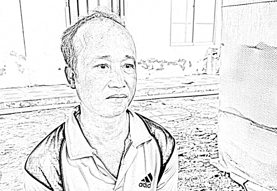 Đối tượng Phúc tại cơ quan công an - Ảnh CACC