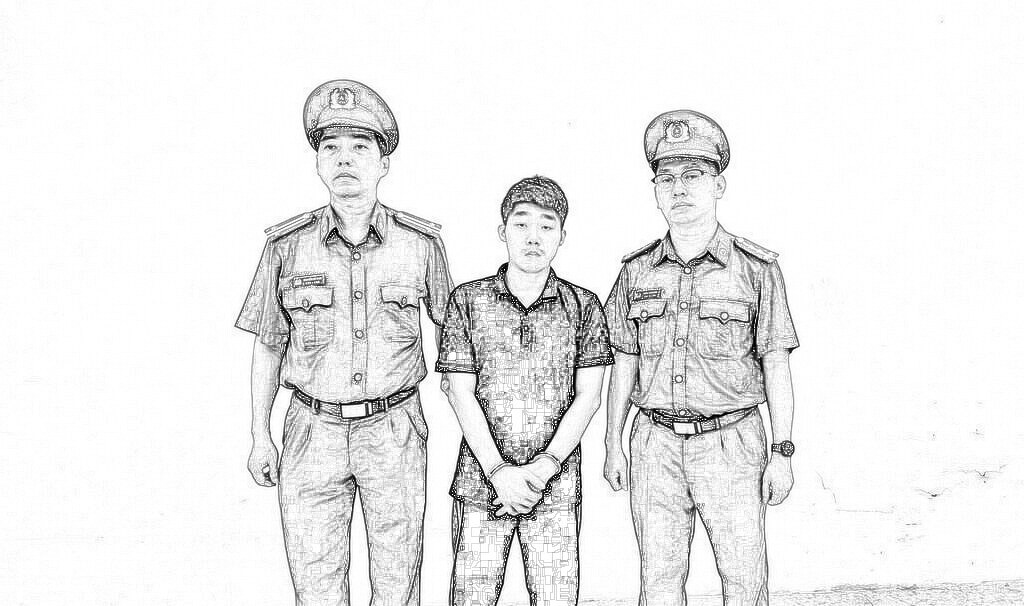 Đoàn Quốc Việt thời điểm bị bắt. Ảnh: CA