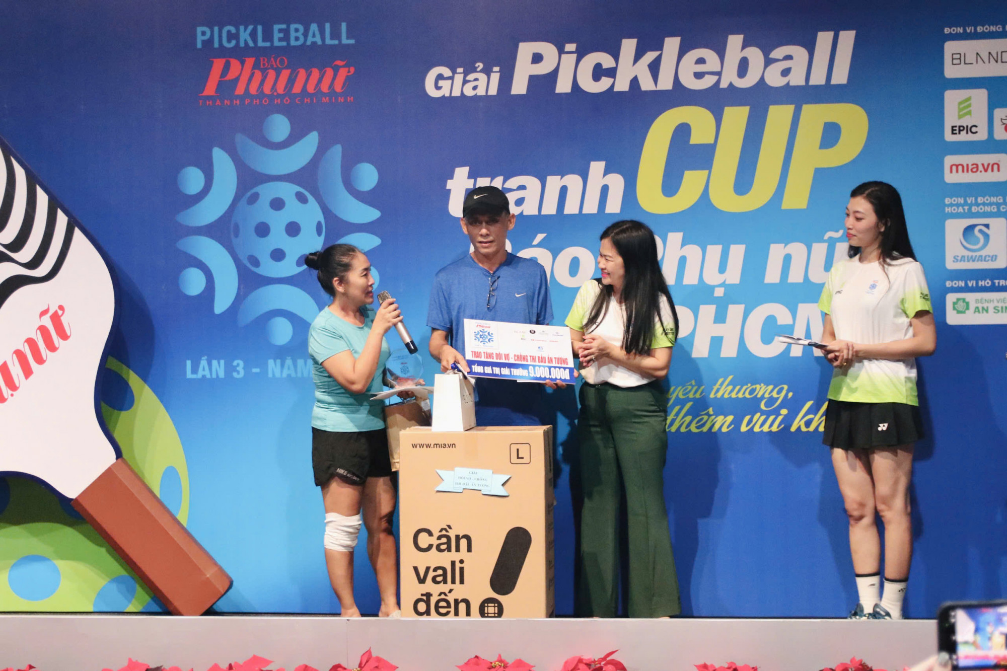 Giải Pickleball Báo Phụ nữ TPHCM 2025: Một ngày tranh tài sôi nổi, kịch tính và tràn đầy cảm xúc Vợ chồng