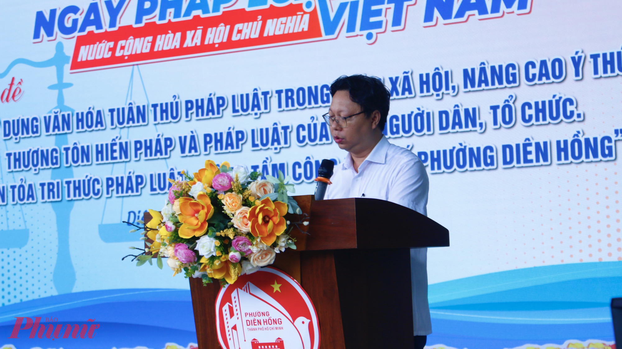 ông Nguyễn Trường Sơn – Phó Bí thư Đảng ủy, Chủ tịch UBND phường Diên Hồng 