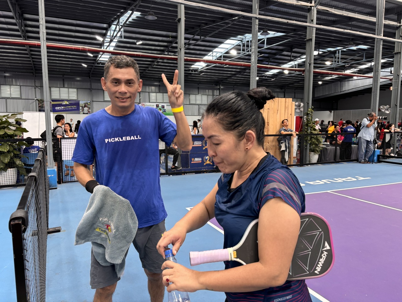 Thắng thua không quan trọng, quan trọng là vợ chông được thi đấu với nhau - anh Sơn nói.