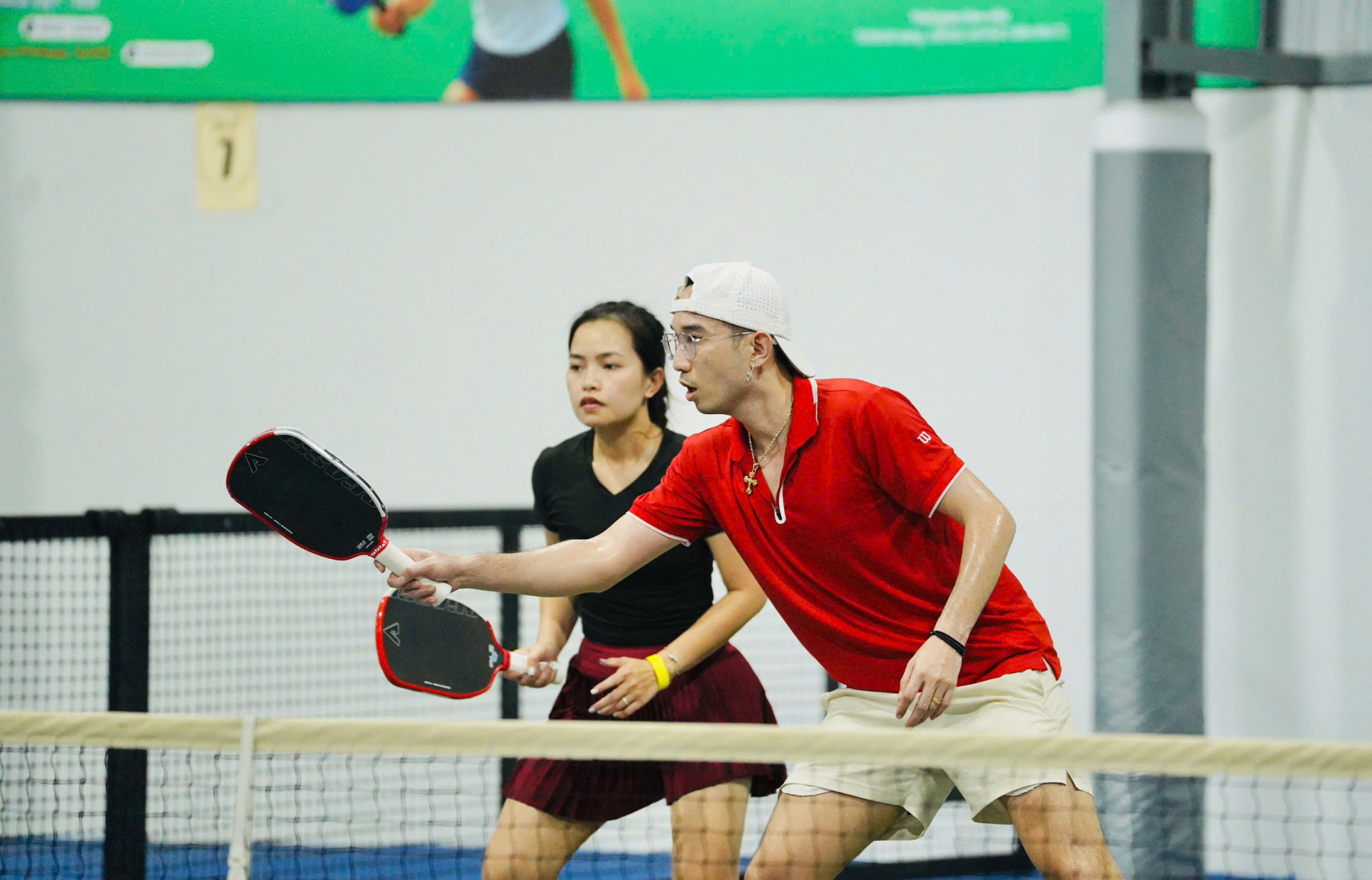 Cặp đôi Đinh Trúc Phương - Huỳnh Quốc Tuấn.hiểu ý nhau trên sân