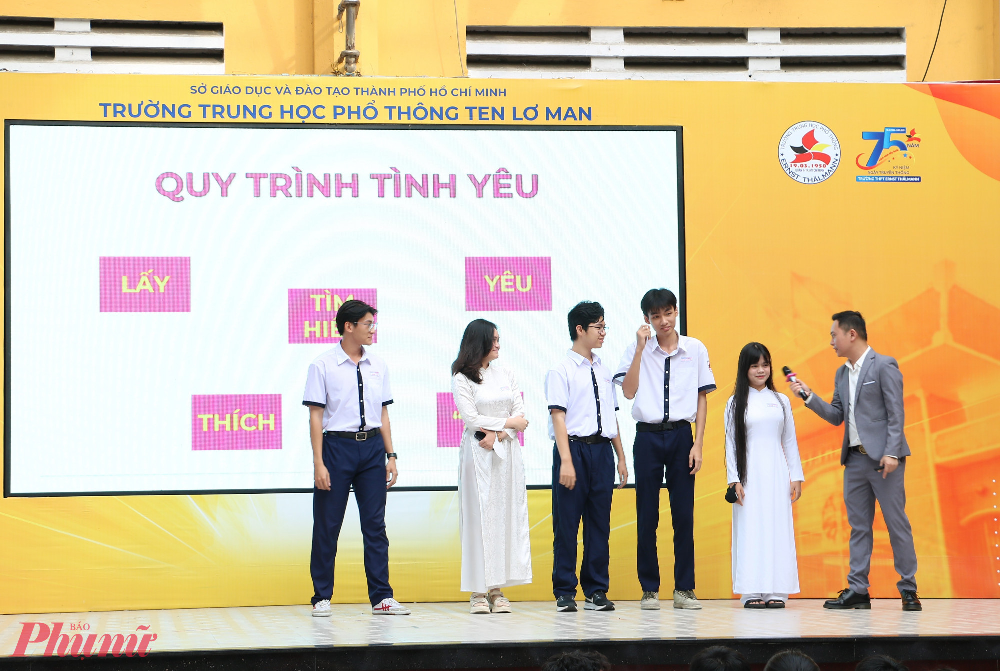 Học sinh tự xây dựng quy trình yêu đúng cách cho mình - Ảnh: Trang Thư