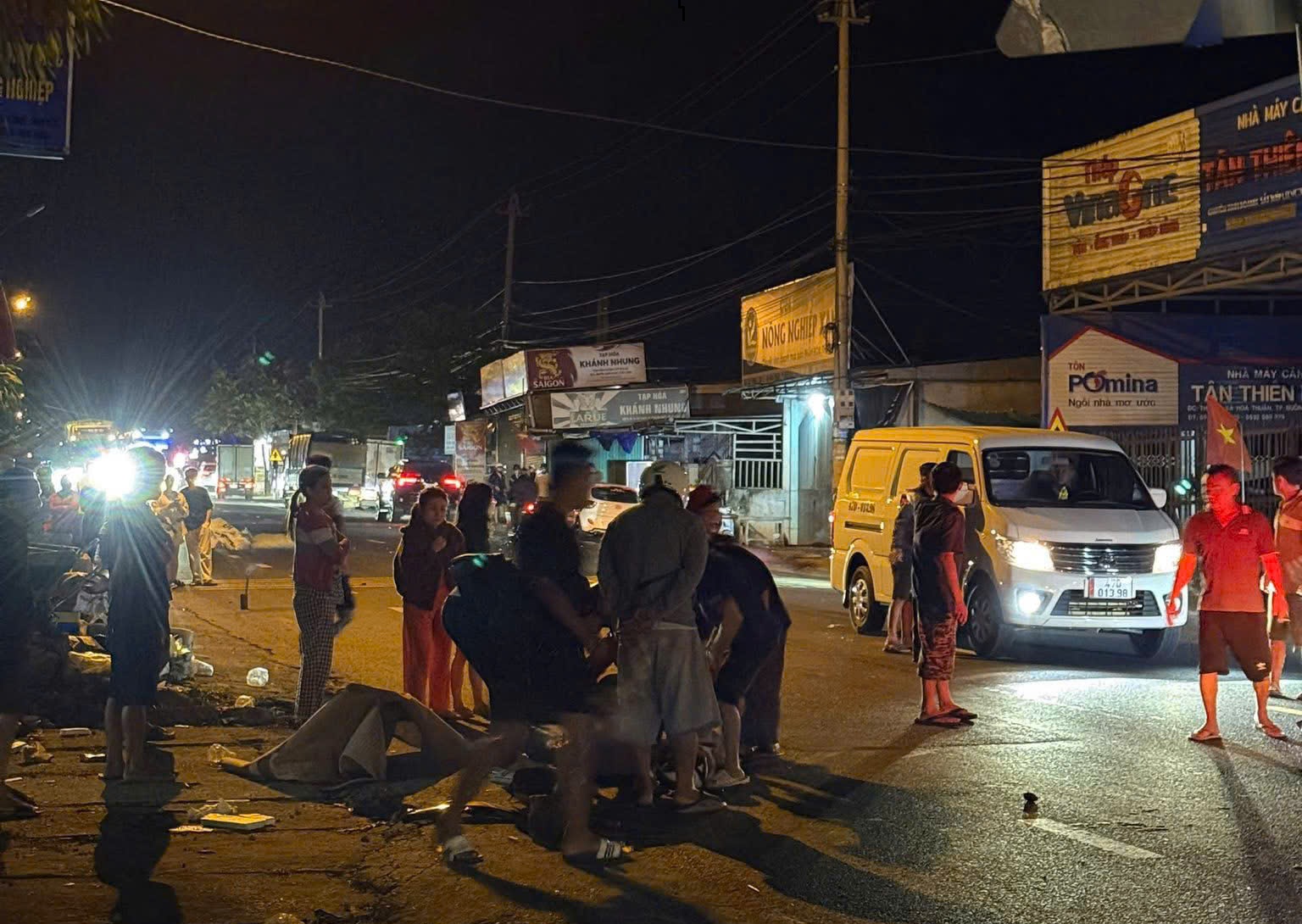 Hiện trường xảy ra vụ tai nạn - Ảnh: M.N.