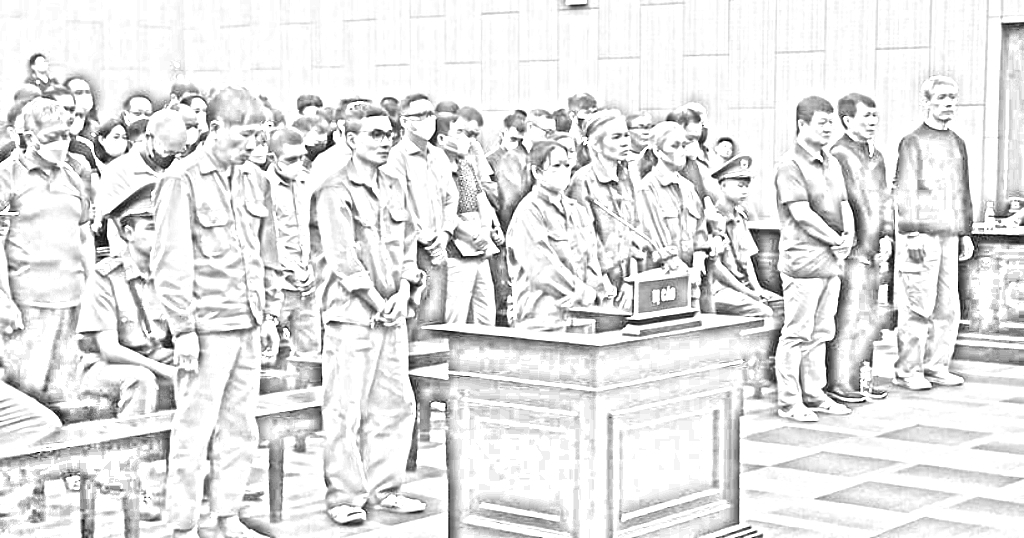 Quanh cảnh phiên tòa - Ảnh: N.A